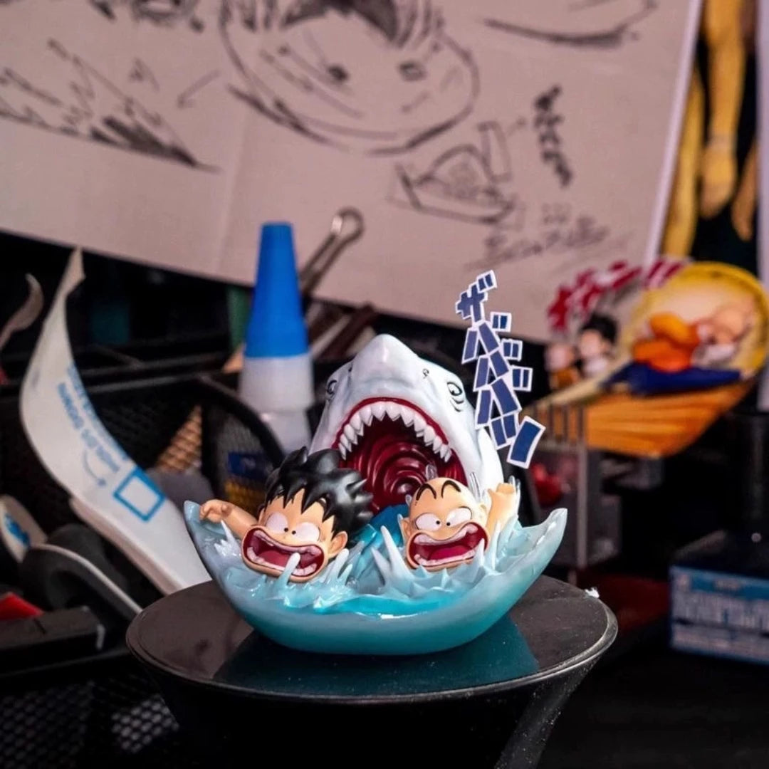Dragon Ball Z Son Goku & Krillin Shark Attack Water Escape Figure - Image 5