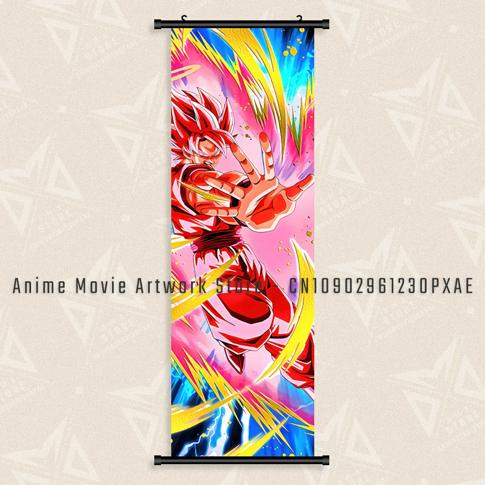 Goku Black Dragon Ball Z Canvas Wall Scroll - Image 37