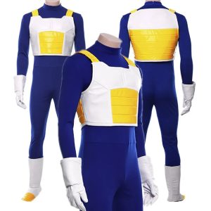 Adult Z Anime Vegeta IV Cosplay Costume – Men’s Jumpsuit Uniform for Halloween & Carnival