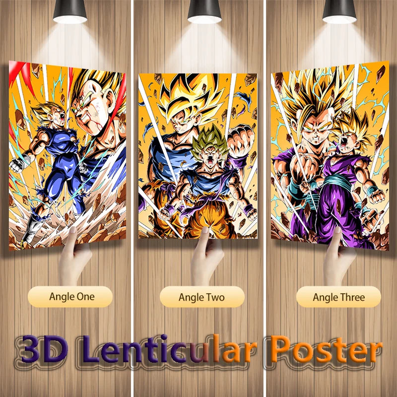 Dragon Ball Vegeta 3D Lenticular Poster