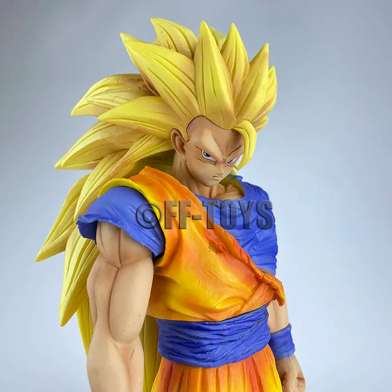 Super Saiyan 3 Goku Figure – 32cm Dragon Ball Z PVC Collectible Statue - Image 6