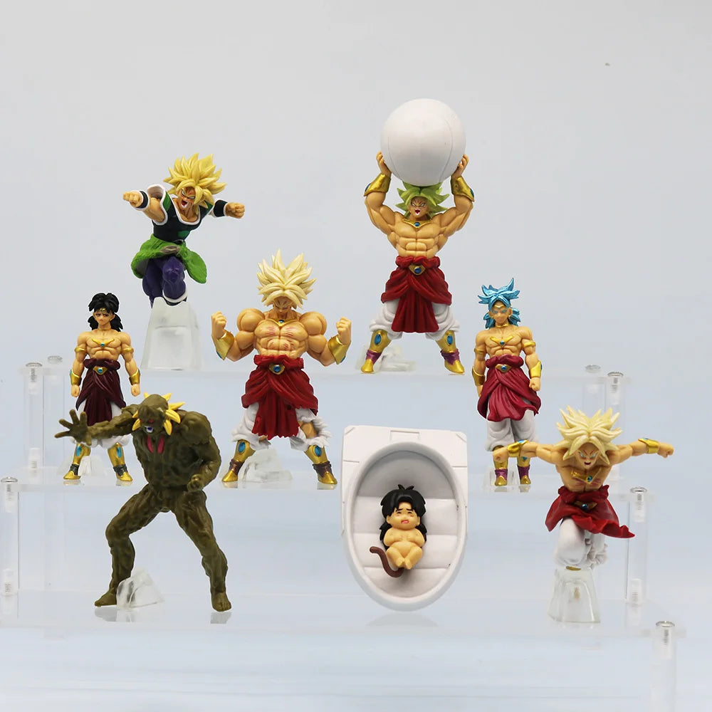8pcs/set Dragon Ball Broly Figure Set