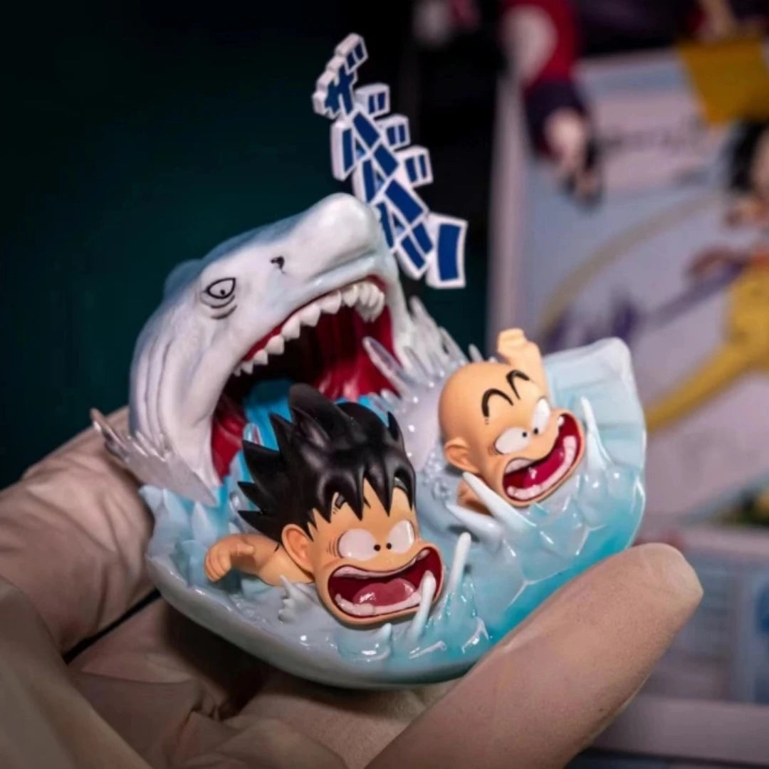 Dragon Ball Z Son Goku & Krillin Shark Attack Water Escape Figure - Image 4