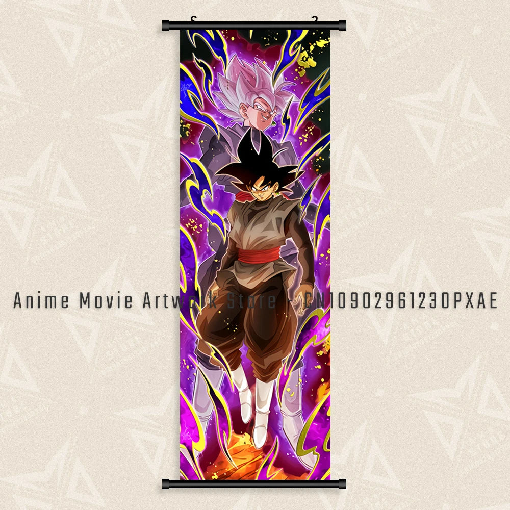 Goku Black Dragon Ball Z Canvas Wall Scroll - Image 40