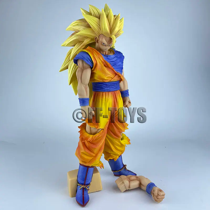 Super Saiyan 3 Goku Figure – 32cm Dragon Ball Z PVC Collectible Statue - Image 3