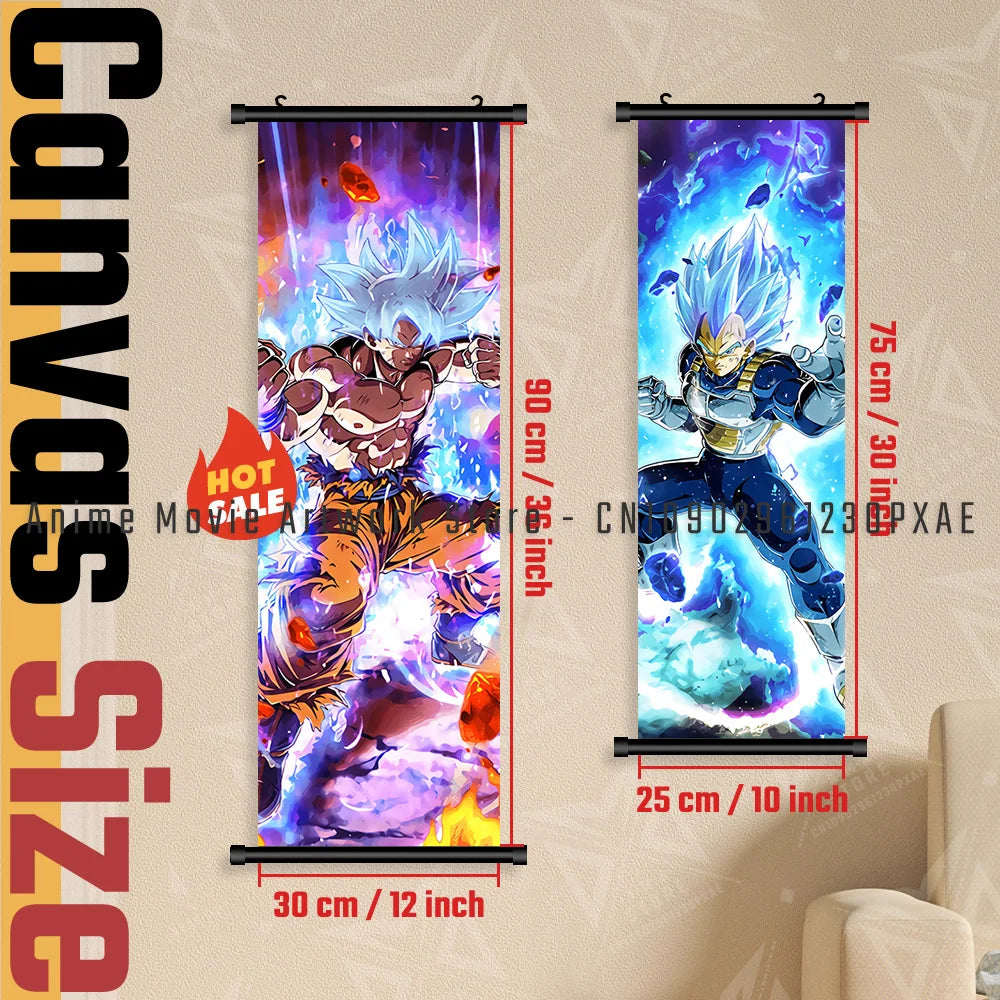 Goku Black Dragon Ball Z Canvas Wall Scroll - Image 4