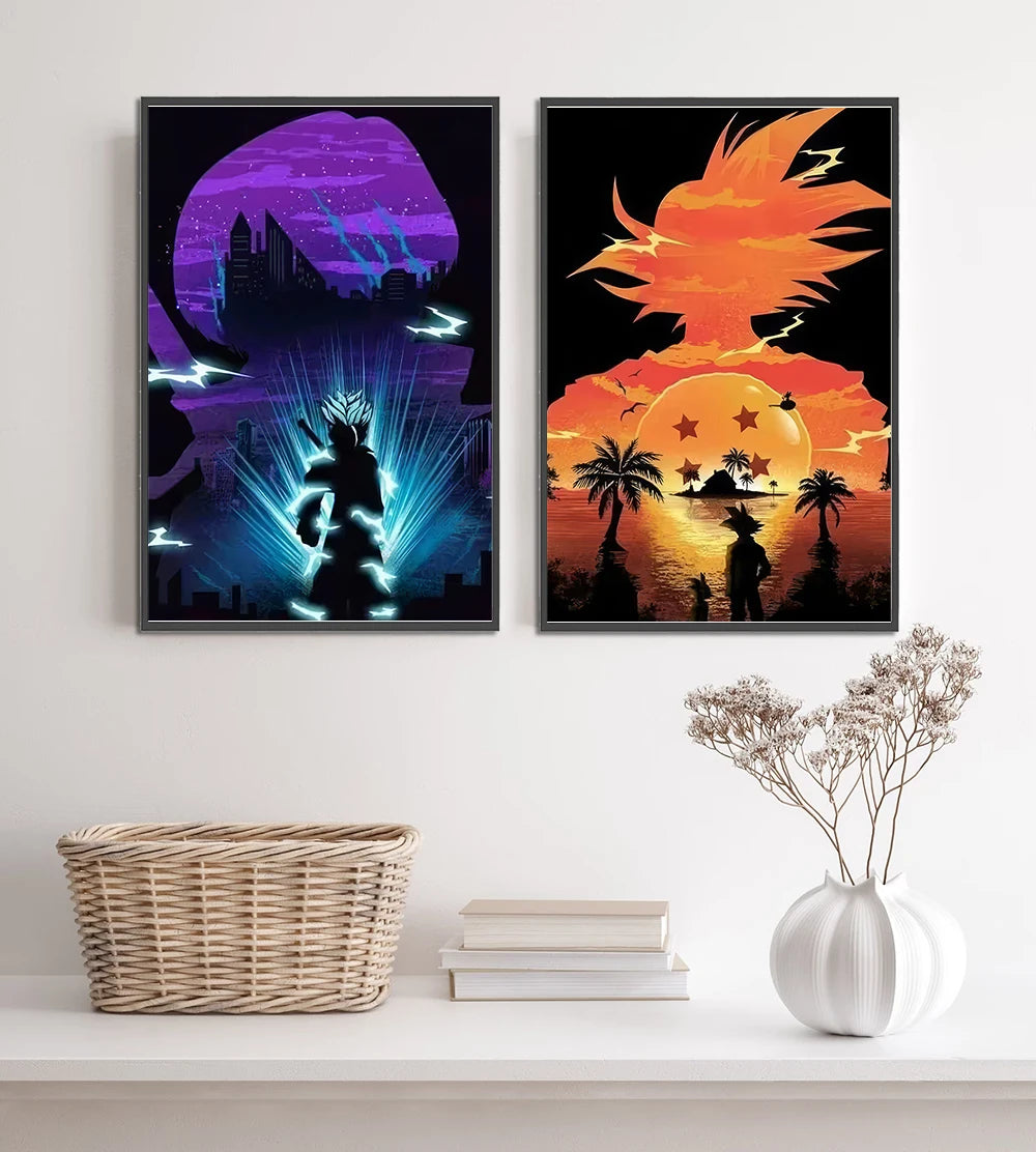 Poster – Gohan, Goku, Frieza, Vegeta Wall Art - Image 9