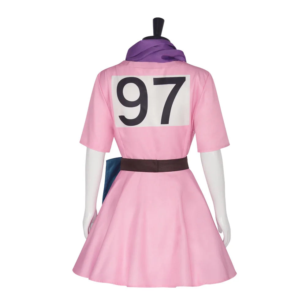 Bulma Cosplay Costume – Pink Dress Anime Uniform for Women - Image 4